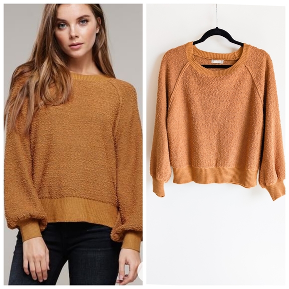 Altar'd State Sweaters - Altar'd State Found My Friend Boucle Pullover